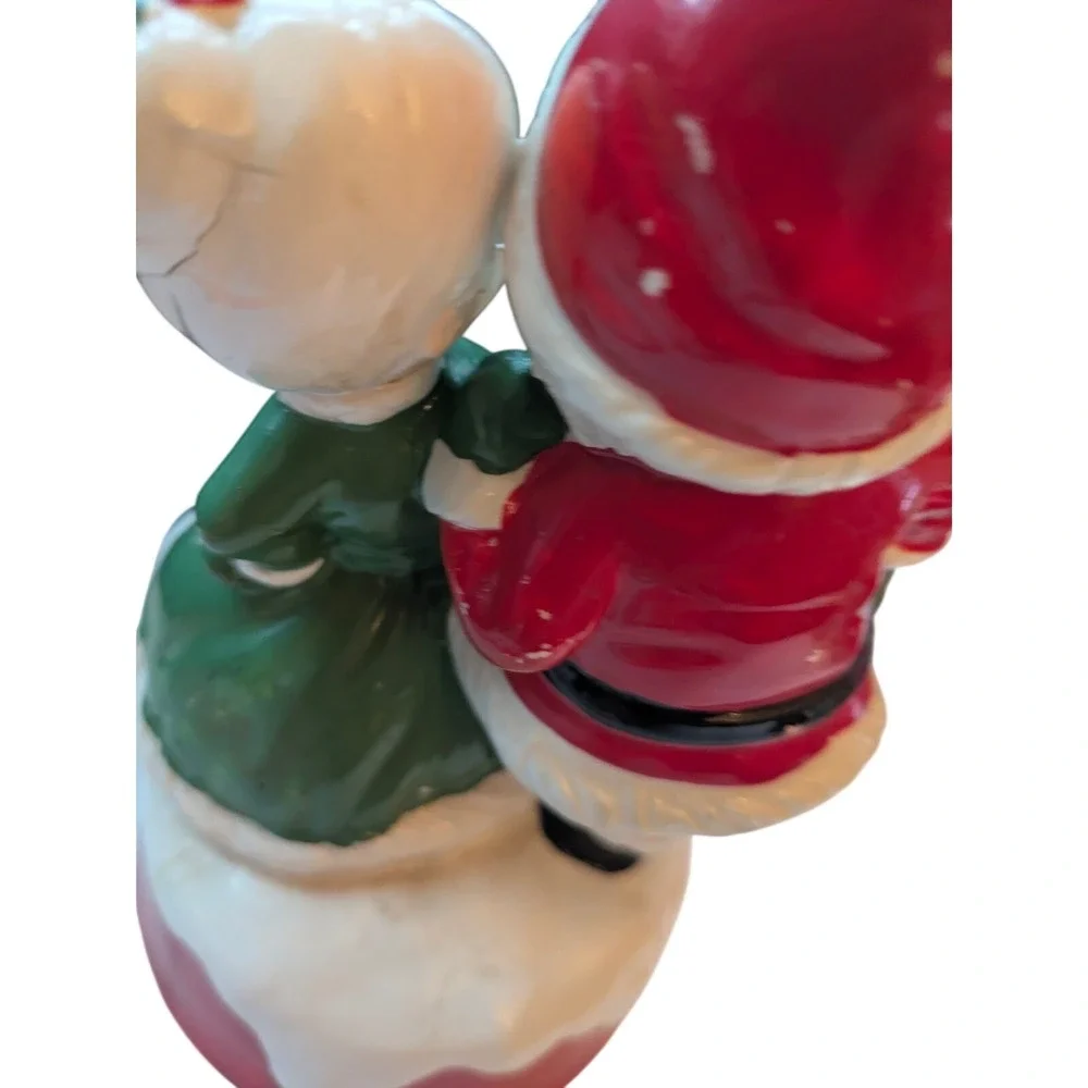 Vintage Mr Mrs Santa Music Box Jingle Bells Dance San Francisco Music Box‎ Co. –